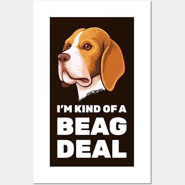 Big Deal Beagle Wall Art by sqwear